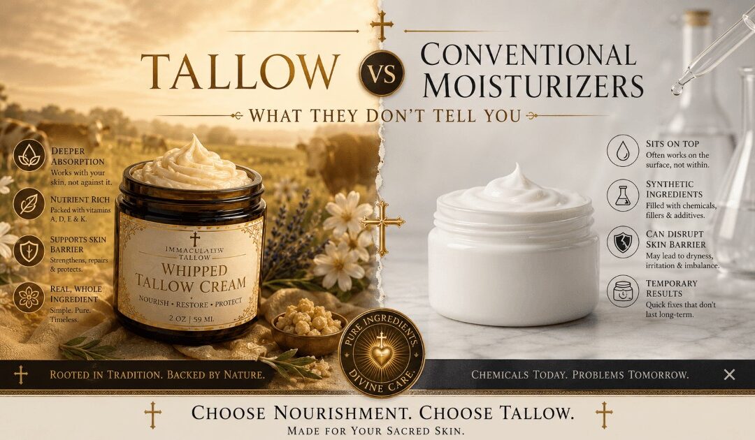Tallow vs Conventional Moisturizers: What They Don’t Tell You