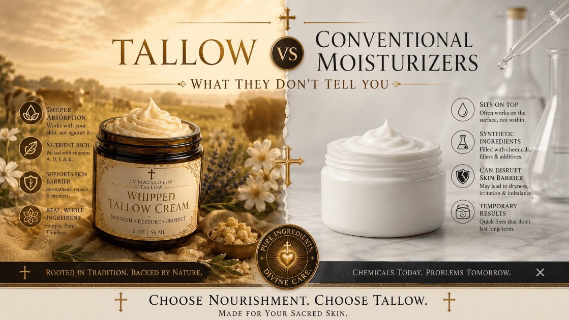 Tallow vs Conventional Moisturizers