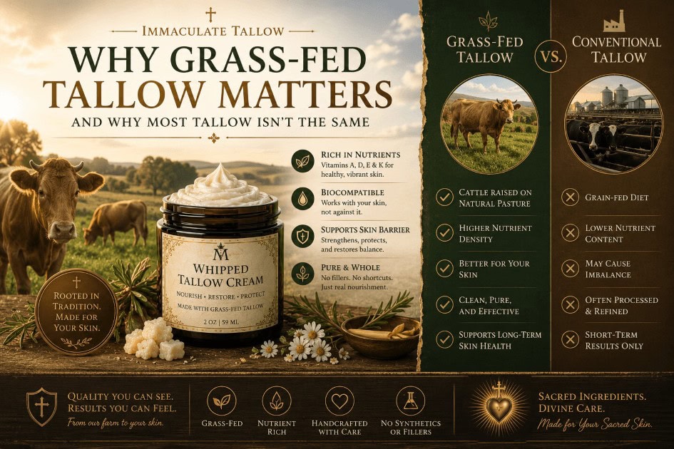 Why Grass-Fed Tallow Matters (And Why Most Tallow Isn’t the Same)