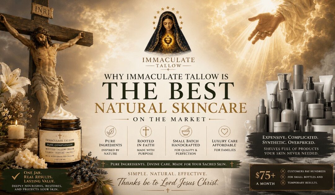 Why Immaculate Tallow is Best Natural Skincare Product on Market Today